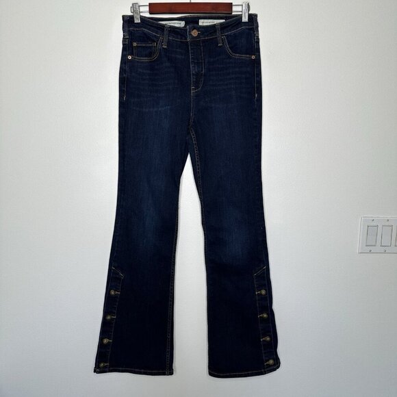 Anthropologie Pilcro and the Letterpress Jeans 29 High Rise Bootcut Button - Picture 2 of 11